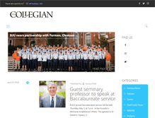 Tablet Screenshot of collegianonline.com